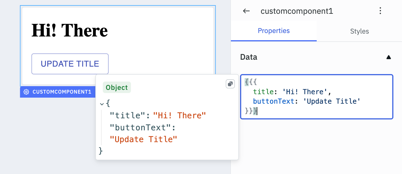Custom Component Data Property