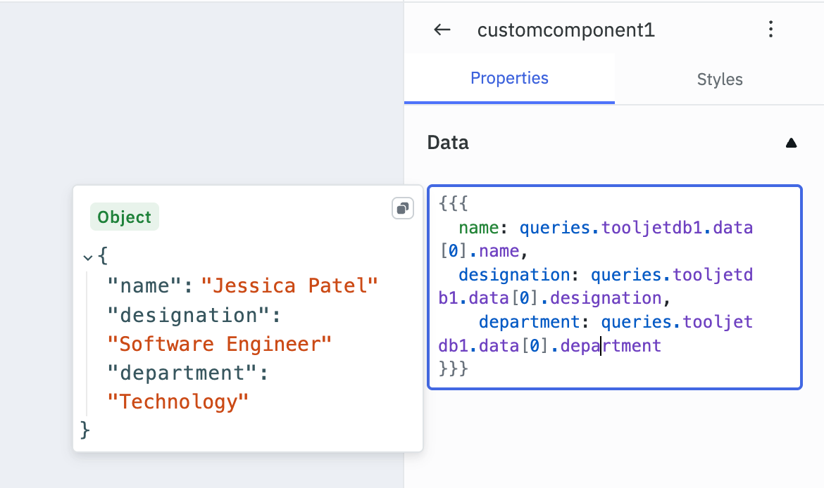 Custom Component Data Property