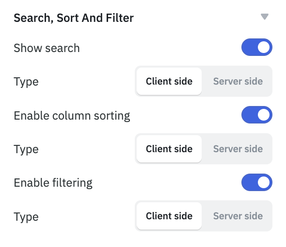 ToolJet - Component Reference - Table