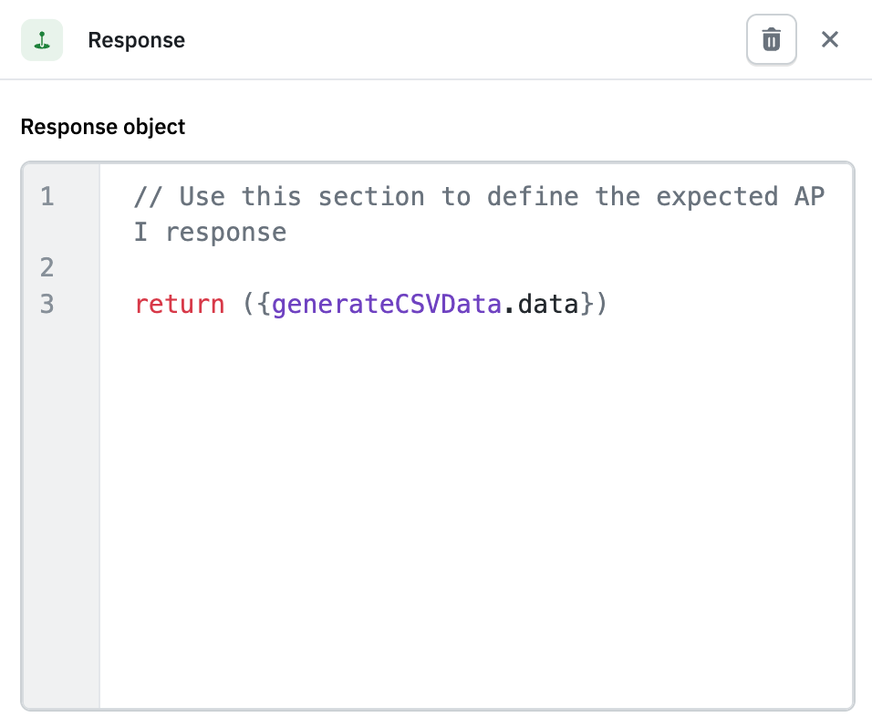 Single Node Response
