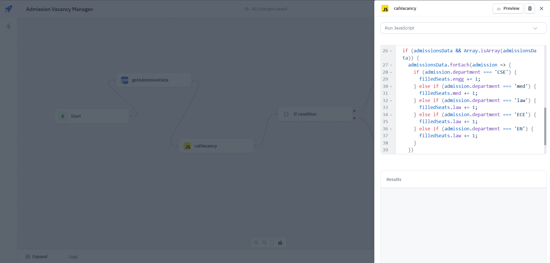 JavaScript Node