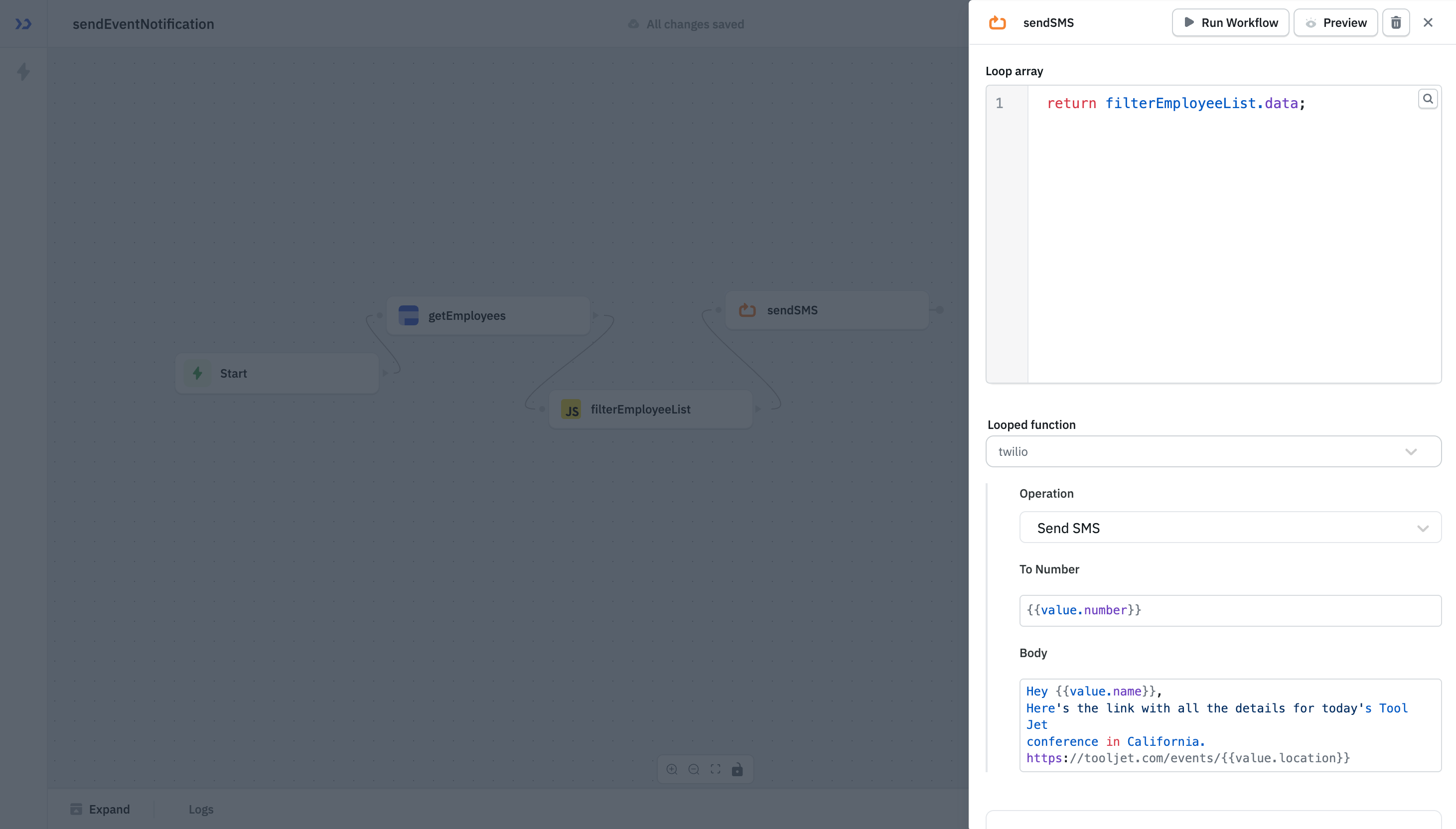 Send Notifications Through Twilio