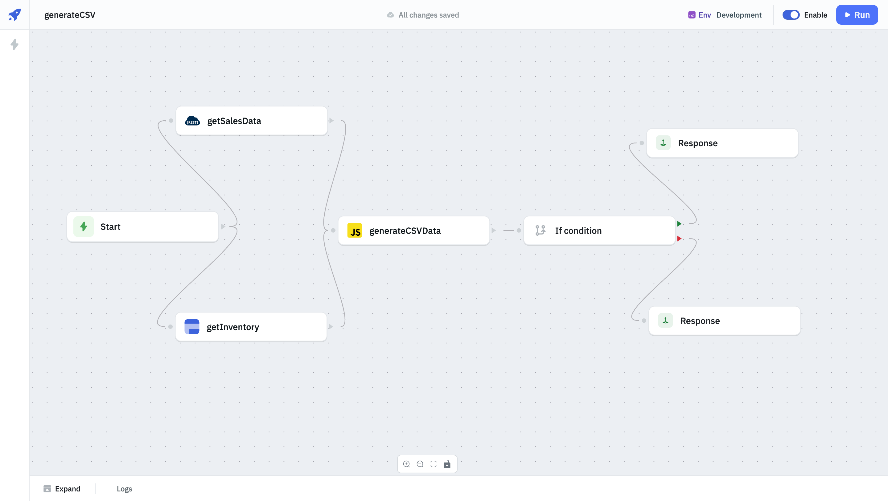 Response Node Preview