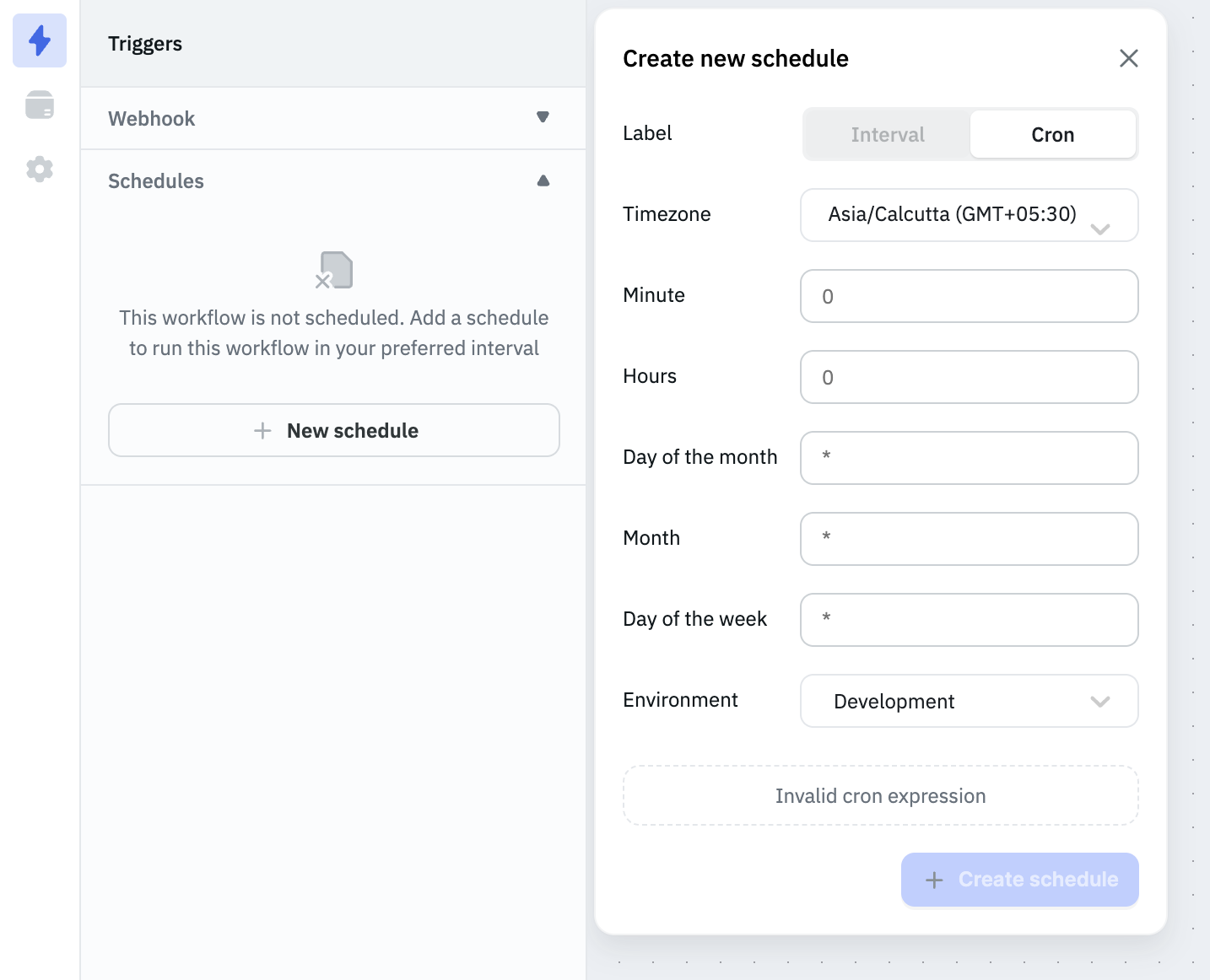 Scheduler - Interval Mode