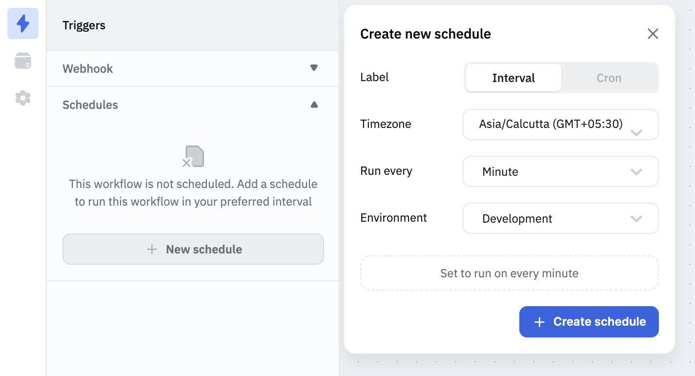 Scheduler - Interval Mode
